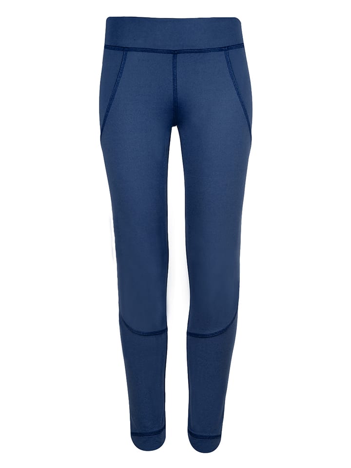 Trollkids Legginsy termiczne "Rondane" w kolorze granatowym rozmiar: 128