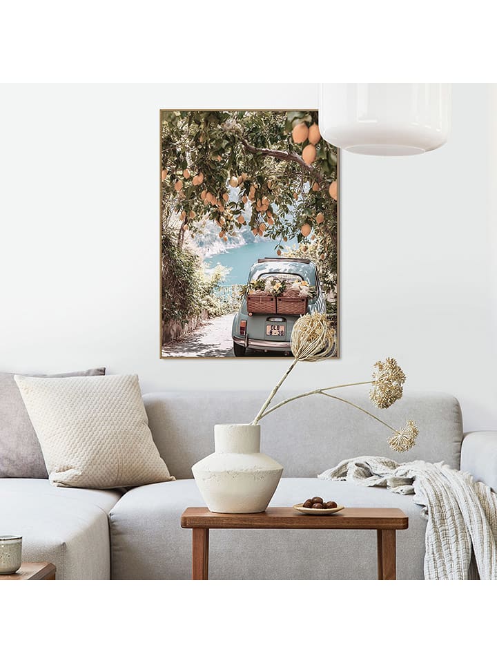 Orangewallz Druk artystyczny "Citrus View" w ramce rozmiar: 50x70 cm