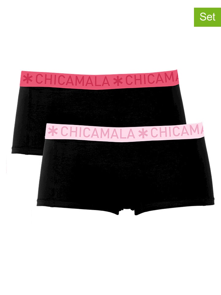 Muchachomalo Pełne majtki (2 pary) w kolorze czarnym rozmiar: 134/140