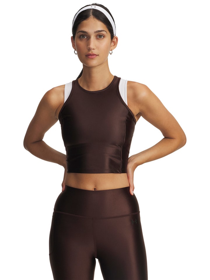 Under Armour Top funkcyjny w kolorze brązowym rozmiar: M