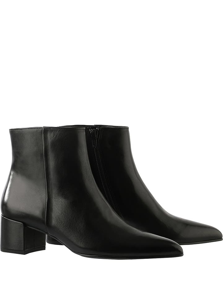 Högl Skórzane botki "Beatrice" w kolorze czarnym rozmiar: 41