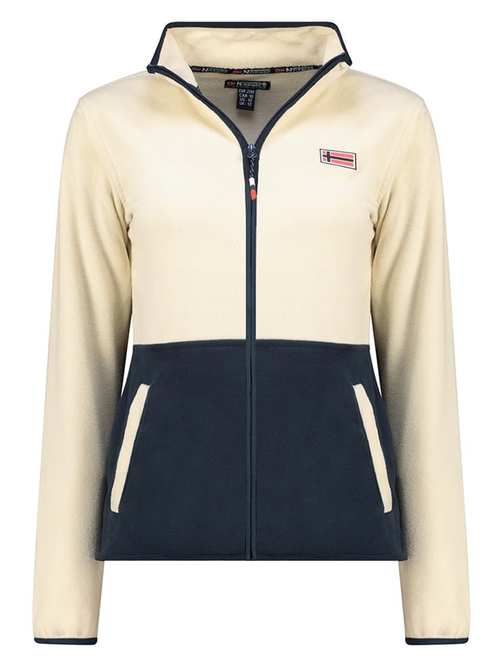 Geographical Norway Kurtka polarowa "Touki" w kolorze kremowo-granatowym rozmiar: L