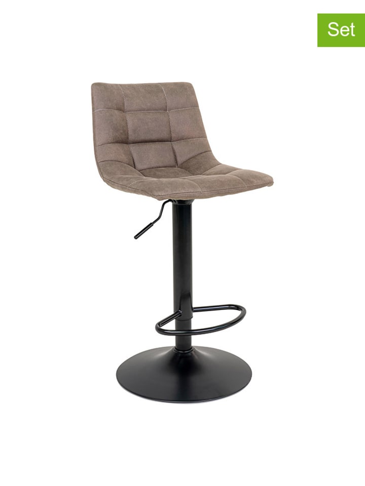 House Nordic Hockery barowe (2 szt.) w kolorze beżowym - 42 x 42 cm rozmiar: onesize