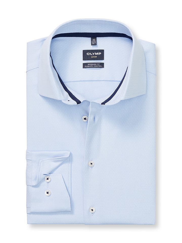 OLYMP Koszula "Luxor" - Modern fit - w kolorze błękitnym rozmiar: 42