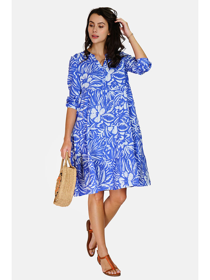 ASSUILI Sukienka w kolorze biało-niebieskim rozmiar: 36