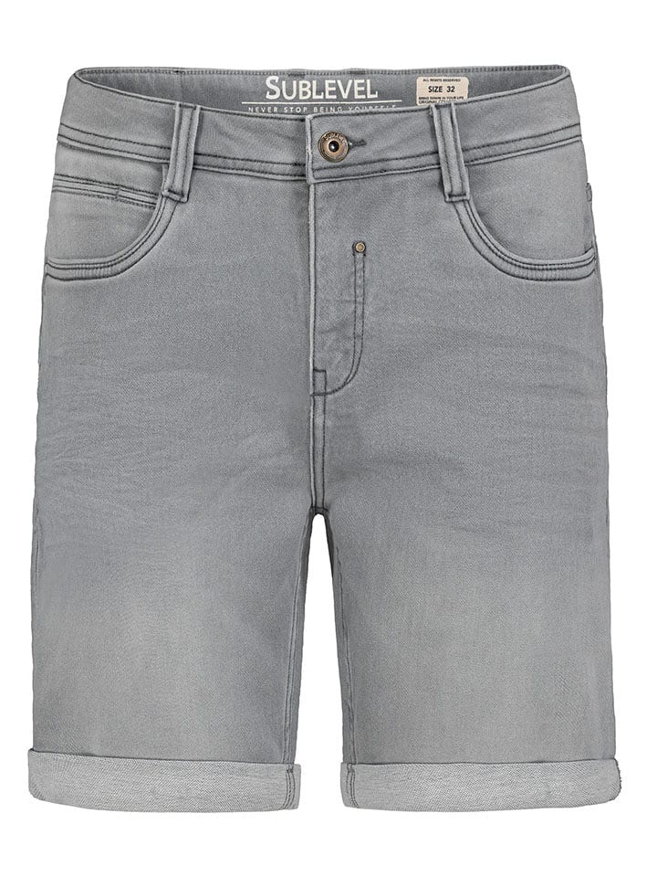 Sublevel Bermudy dżinsowe w kolorze szarym rozmiar: W32