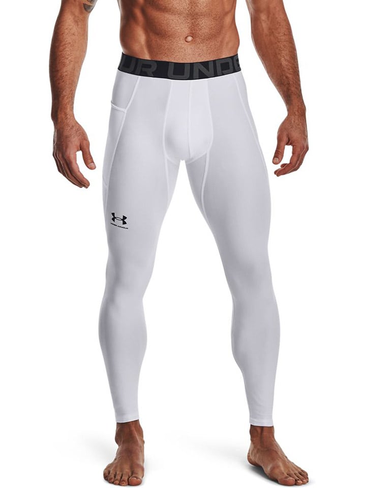 Under Armour Legginsy sportowe w kolorze białym rozmiar: L