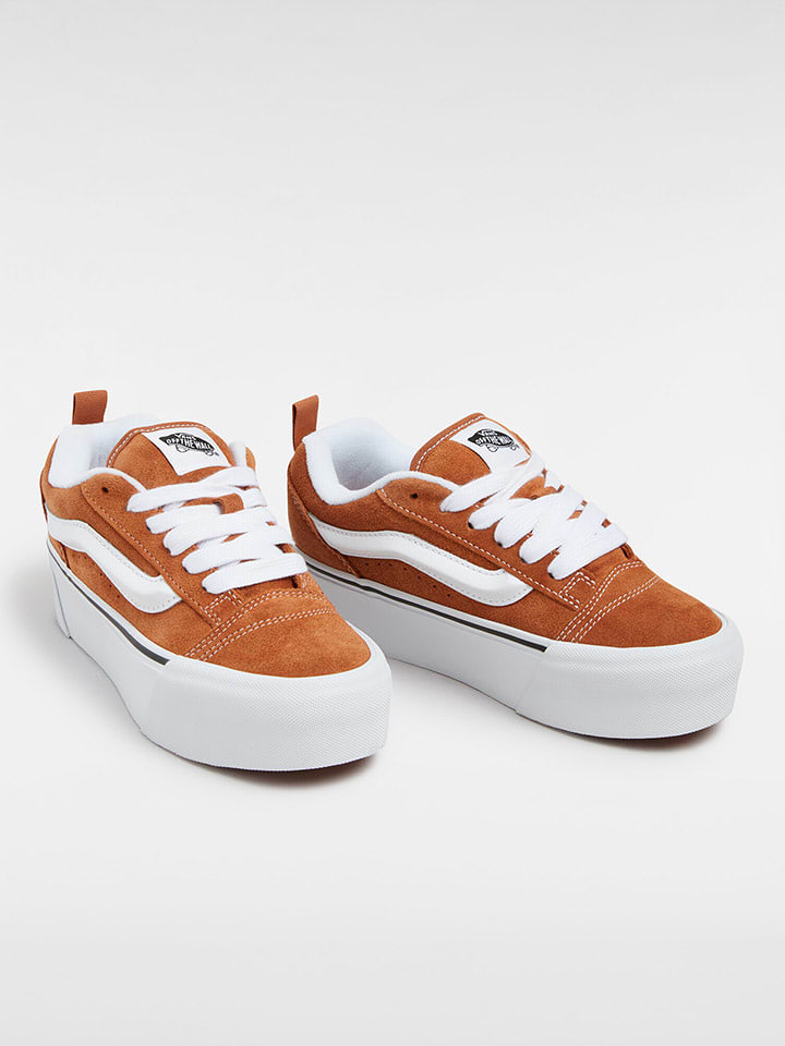 Vans Skórzane sneakersy "Knu Stack" w kolorze karmelowym rozmiar: 36,5
