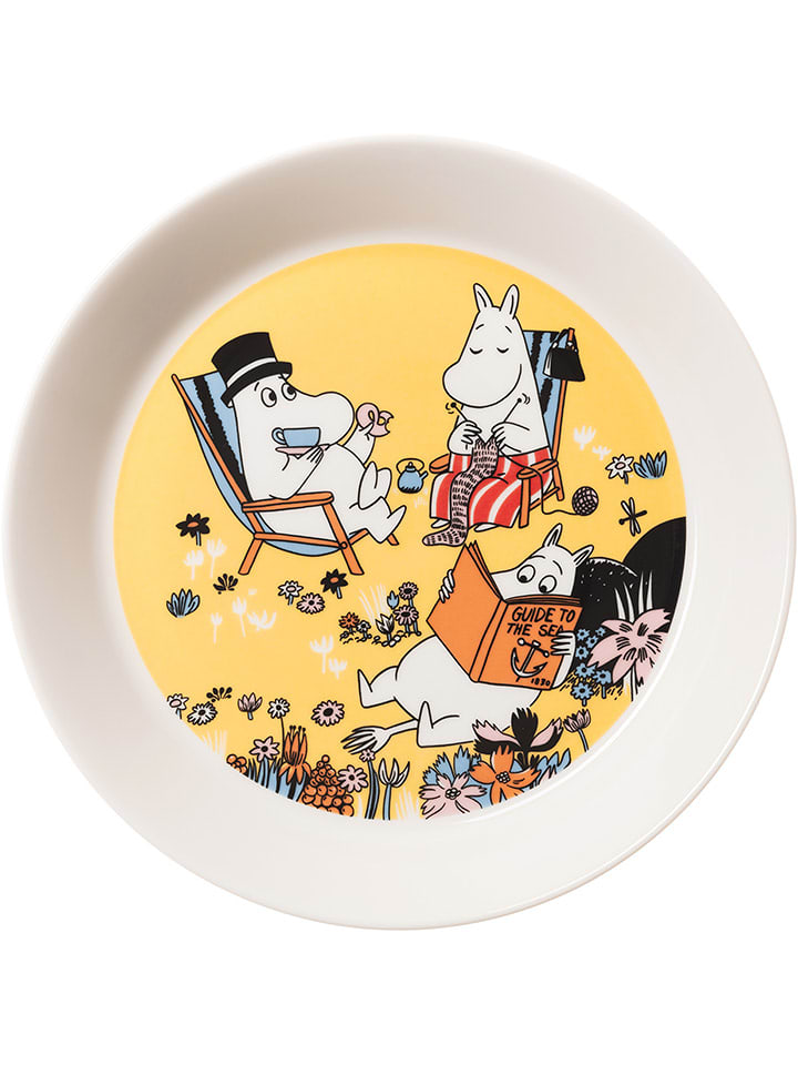 Moomin Talerzyk deserowy "Family Time" w kolorze żółtym - Ø 19 cm rozmiar: onesize