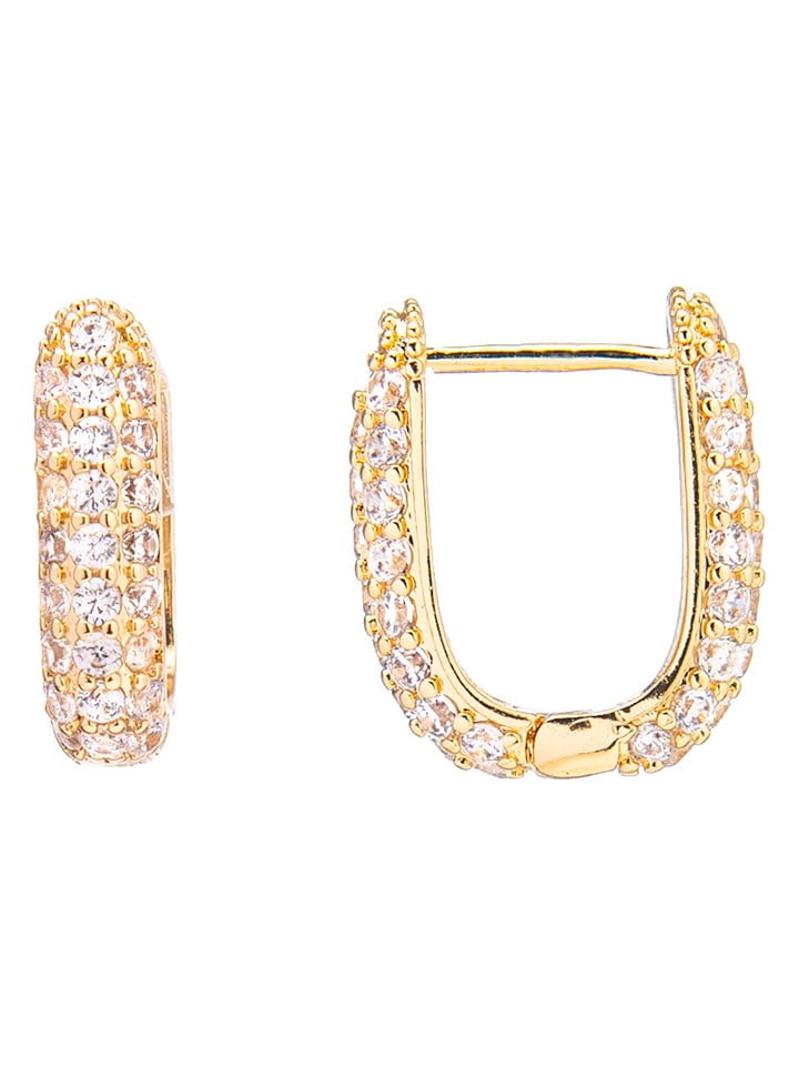 U.S. Polo Assn. Pozłacane kolczyki z kryształami rozmiar: onesize