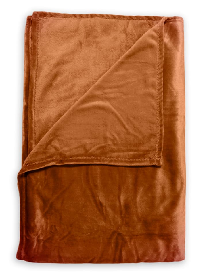 Zo!Home Pled "Cara" w kolorze miedzianym rozmiar: 140x200 cm