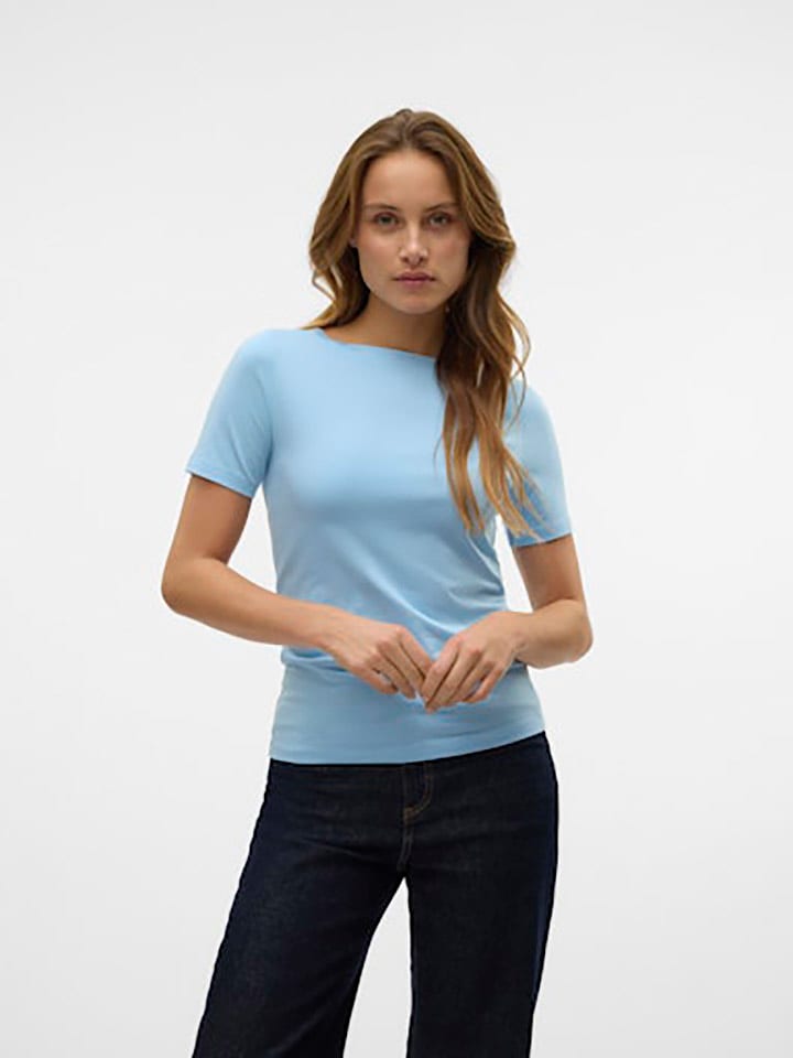Vero Moda Koszulka w kolorze błękitnym rozmiar: XS