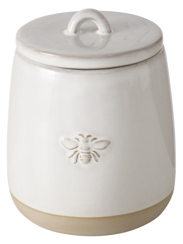 Boltze Pojemnik "Bieny" w kolorze białym - wys. 16 x Ø 12 cm rozmiar: onesize