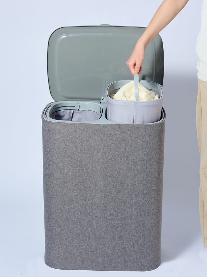 Kitchen Move Kosz "Sven" w kolorze szarym na pranie - 56 x 69 x 40 cm - 90 l rozmiar: onesize