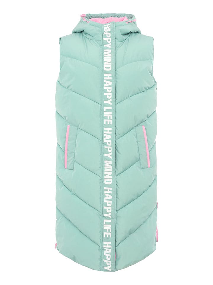 Zwillingsherz Kamizelka pikowana w kolorze miętowym rozmiar: L