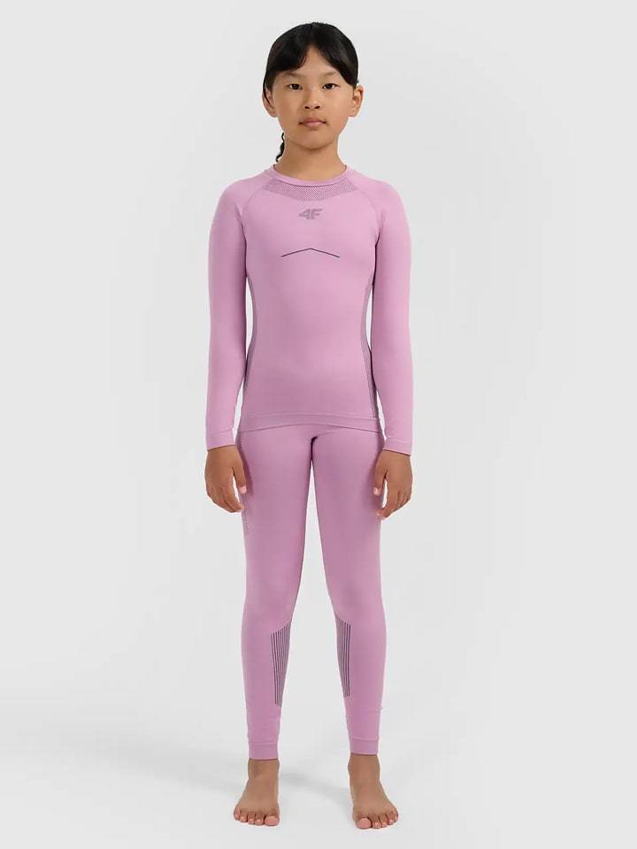 4F 2-częściowy zestaw bielizny termicznej w kolorze jasnoróżowym rozmiar: 164