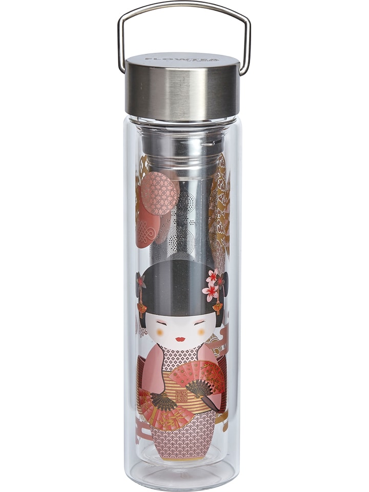Eigenart Zaparzacz "Flowtea - New Little Geisha" w kolorze czerwonym do herbaty - 350 ml rozmiar: onesize