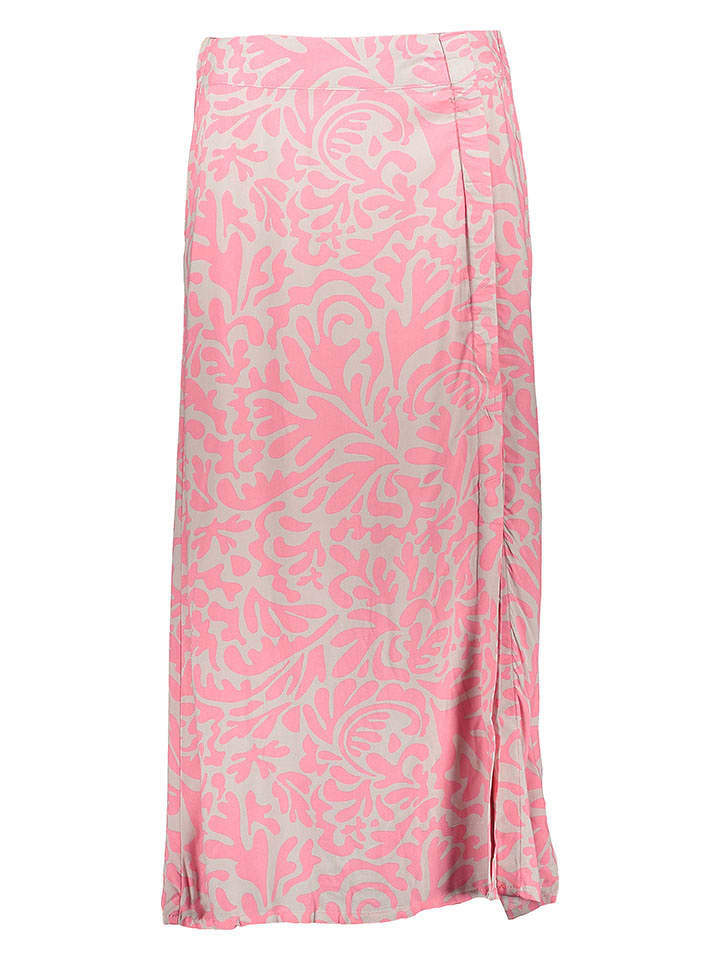 Fresh Made Spódnica w kolorze jasnoróżowo-białym rozmiar: L