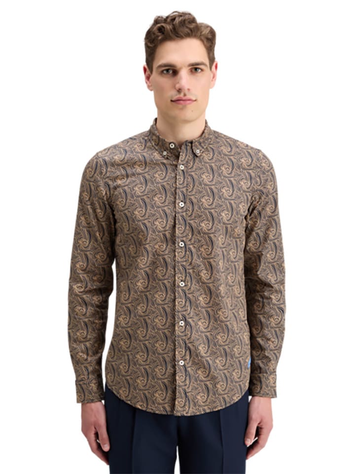 Scotch & Soda Koszula w kolorze granatowo-beżowym rozmiar: L