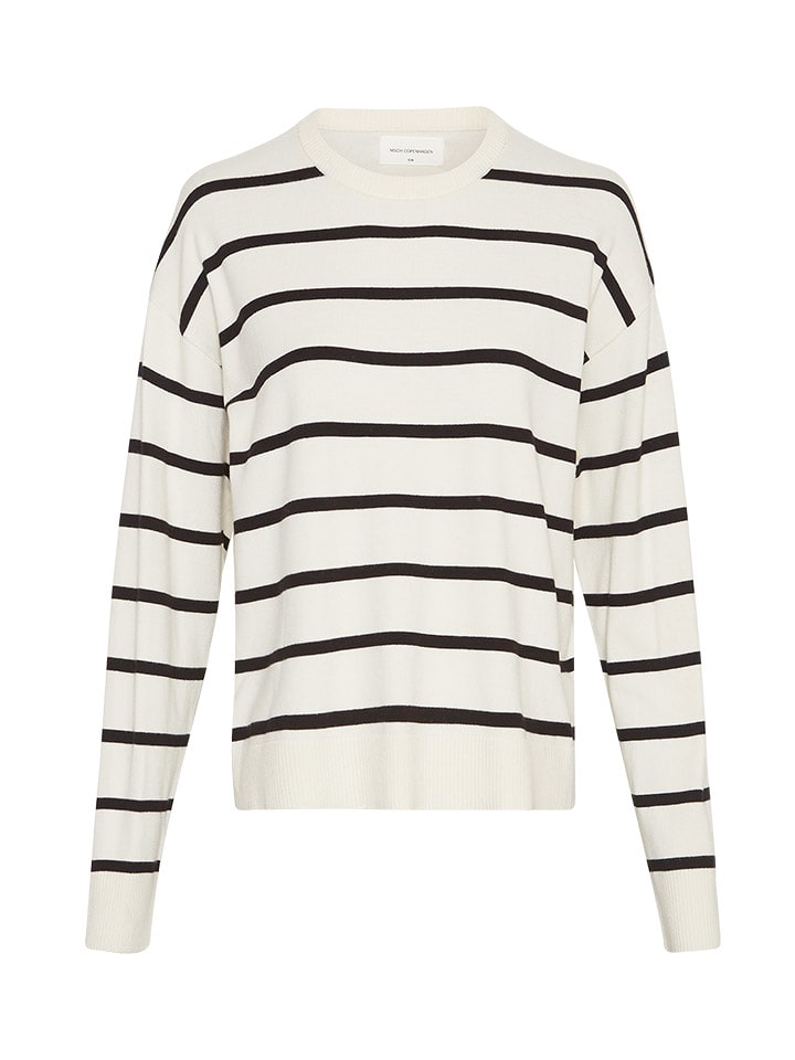 MOSS COPENHAGEN Sweter w kolorze kremowym rozmiar: M/L