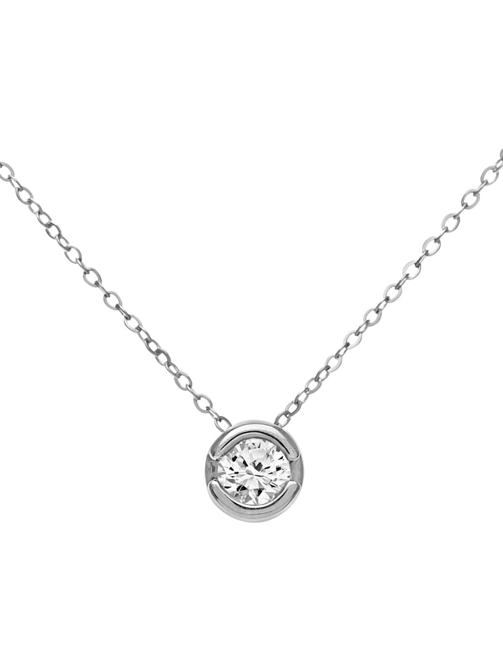 Diamant Exquis Złoty naszyjnik z diamentową zawieszką - dł. 46 cm rozmiar: onesize