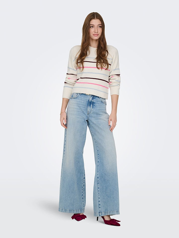 ONLY Sweter w kolorze kremowym rozmiar: S