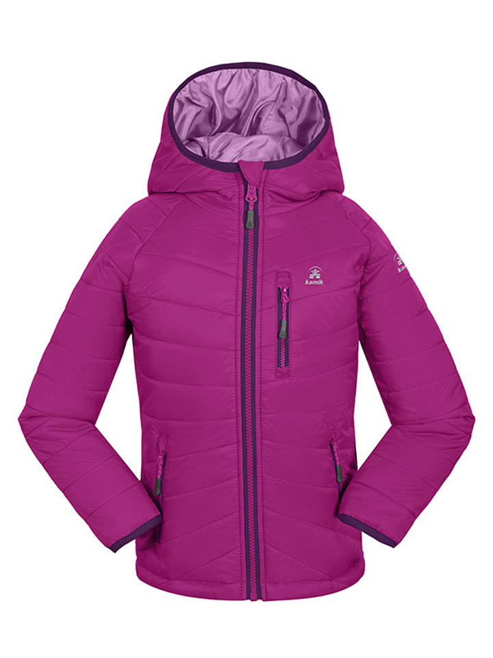 Kamik Całoroczna kurtka pikowana "Acacia" w kolorze różowym rozmiar: 104