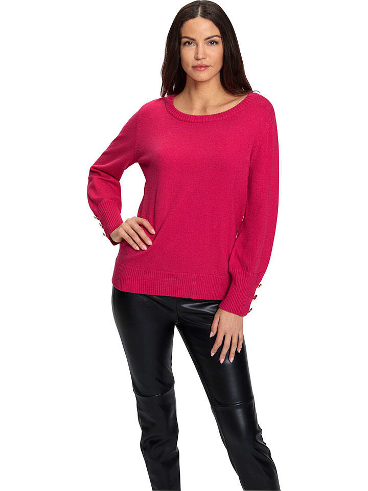 Heine Sweter w kolorze różowym rozmiar: 40