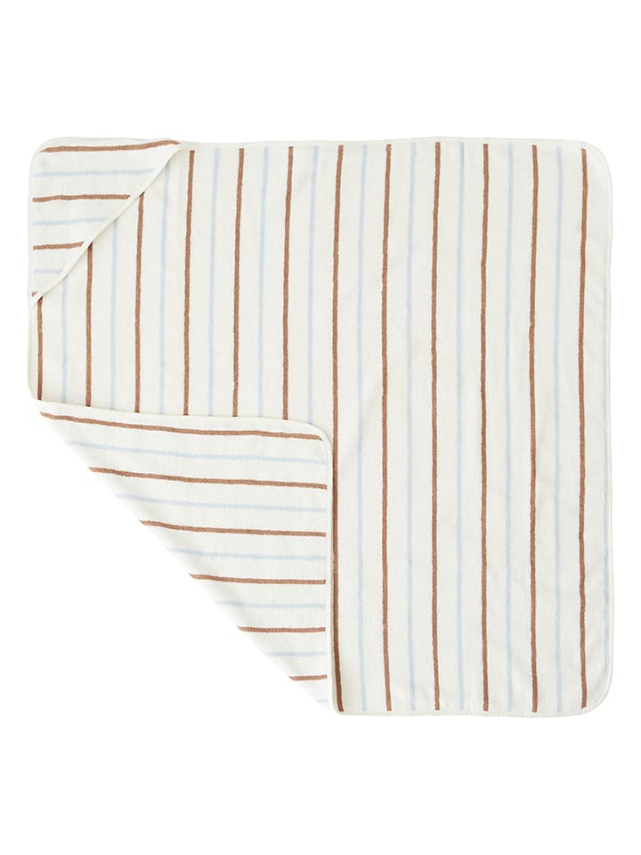 OYOY mini Ręcznik kąpielowy "Raita" w kolorze białym z kapturem - 100 x 100 cm rozmiar: onesize