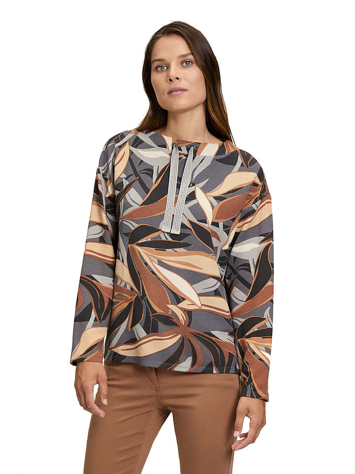 Betty Barclay Bluza w kolorze brązowo-szaro-beżowym rozmiar: 36