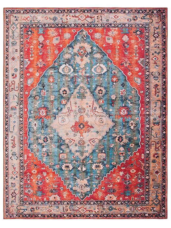 Safavieh Dywan "Tucson" w kolorze czerwono-niebieskim rozmiar: 76x122 cm