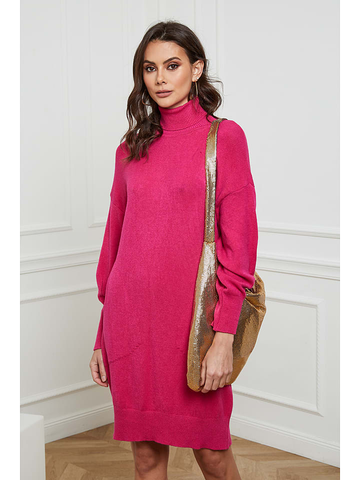 So Cachemire Sukienka dzianinowa "Tivoli" w kolorze różowym rozmiar: XL