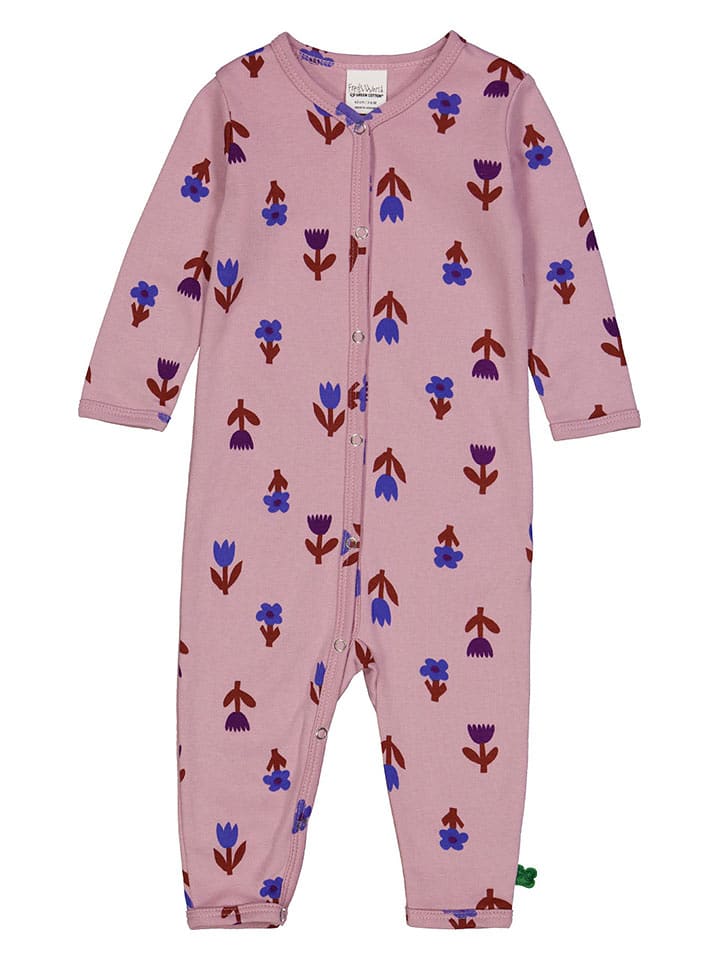 Fred´s World by GREEN COTTON Rampers w kolorze jasnoróżowym rozmiar: 98