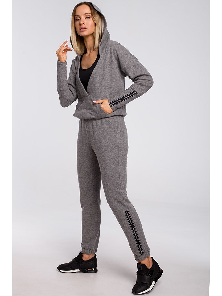 made of emotion Bluza w kolorze szarym rozmiar: XL