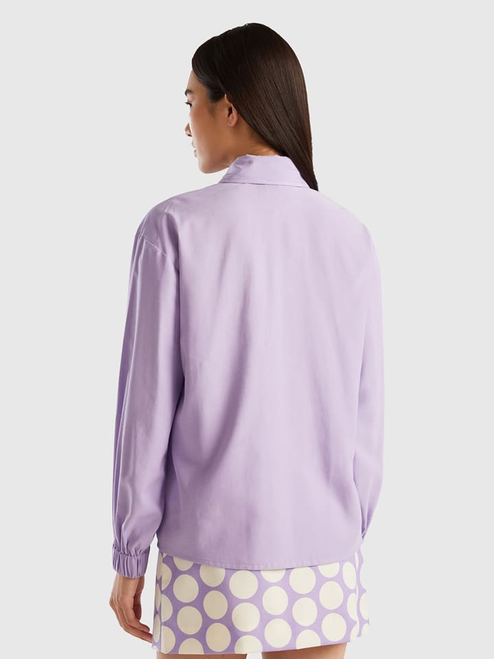 Benetton Koszula w kolorze fioletowym rozmiar: S