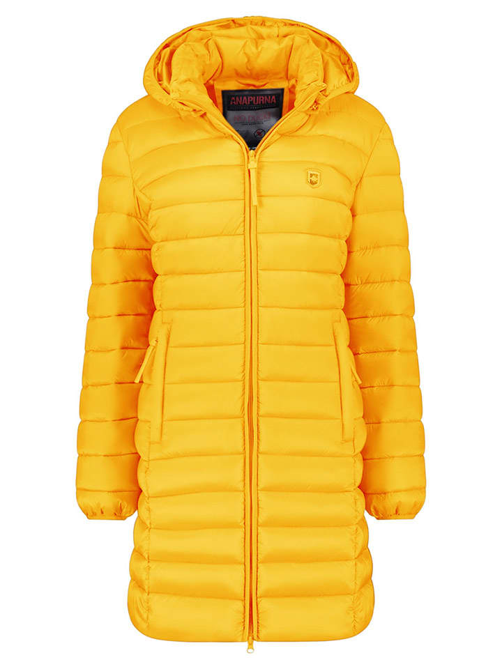 ANAPURNA Płaszcz pikowany "Akitalana" w kolorze żółtym rozmiar: L