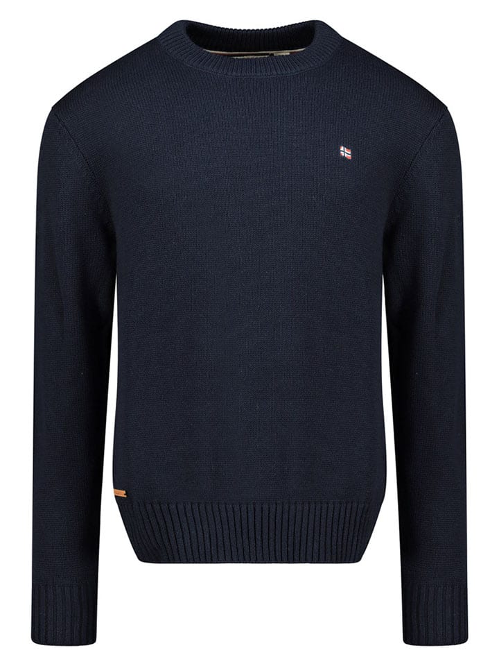 Geographical Norway Sweter "Flinder" w kolorze granatowym rozmiar: XXL