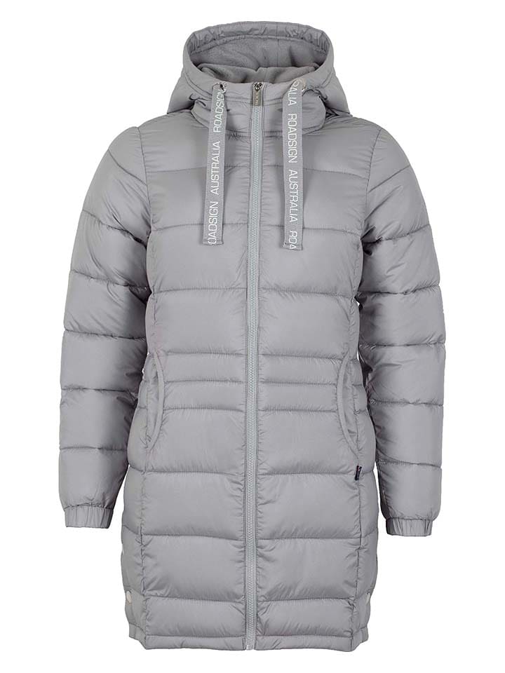 Roadsign Płaszcz pikowany w kolorze szarym rozmiar: XL