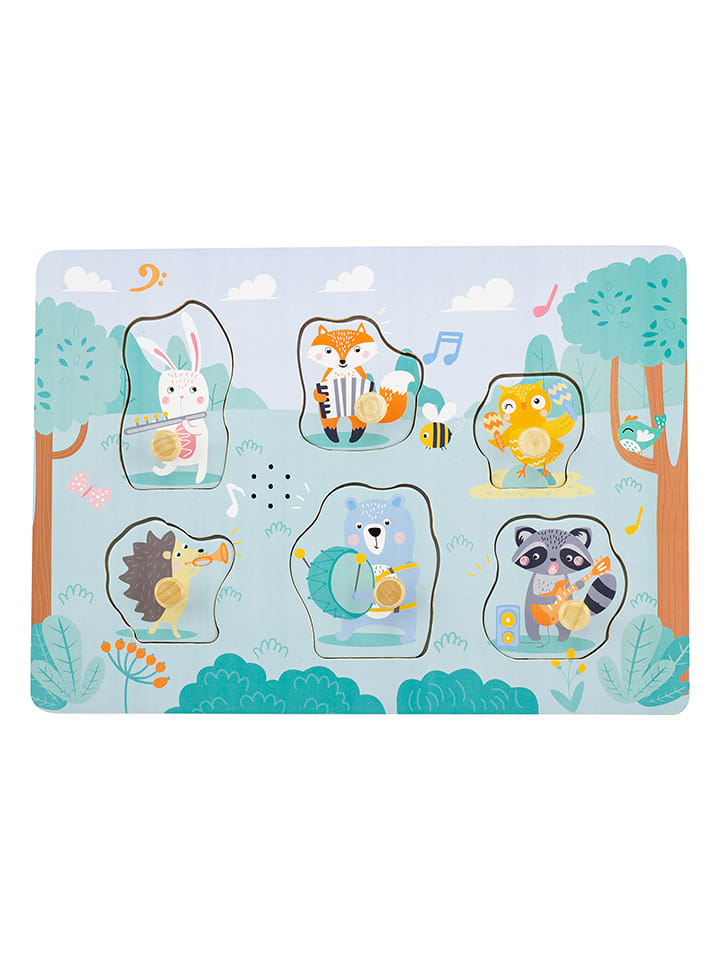 Ulysse 6-częściowe puzzle "Forest" z dźwiękiem - 12 m+ rozmiar: onesize