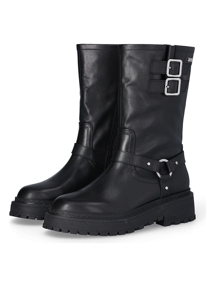 Liu Jo Skórzane botki w kolorze czarnym rozmiar: 41