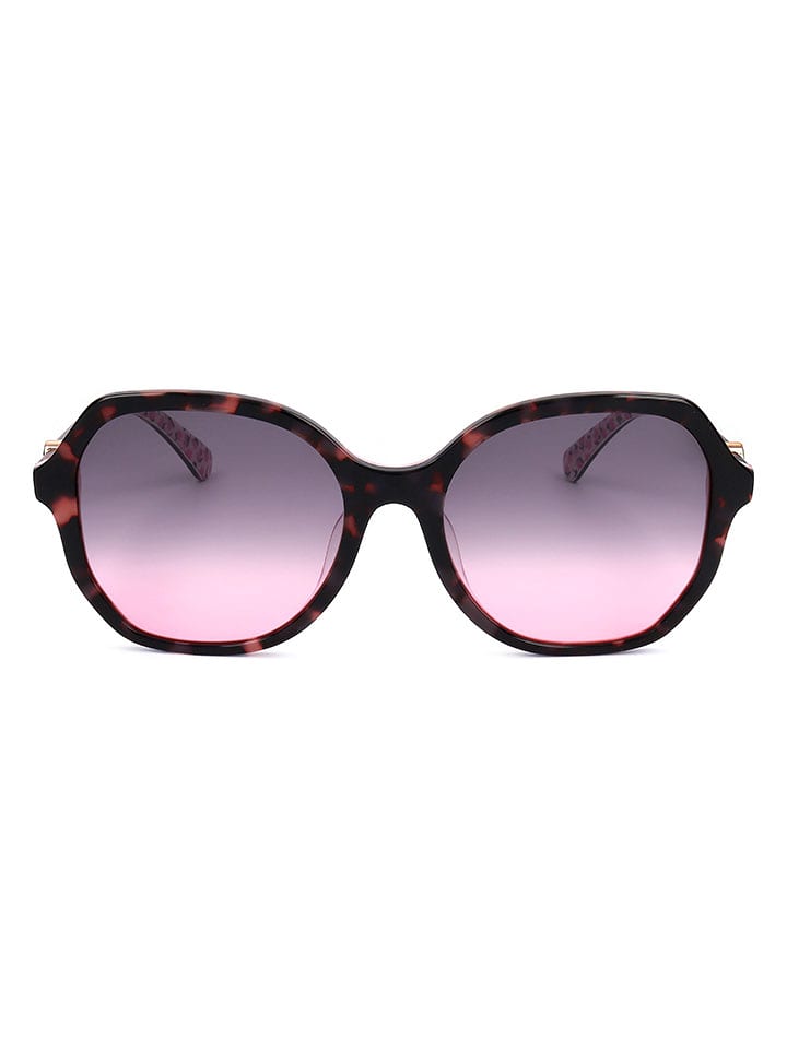 Kate Spade Damskie okulary przeciwsłoneczne w kolorze brązowo-fioletowym rozmiar: 57