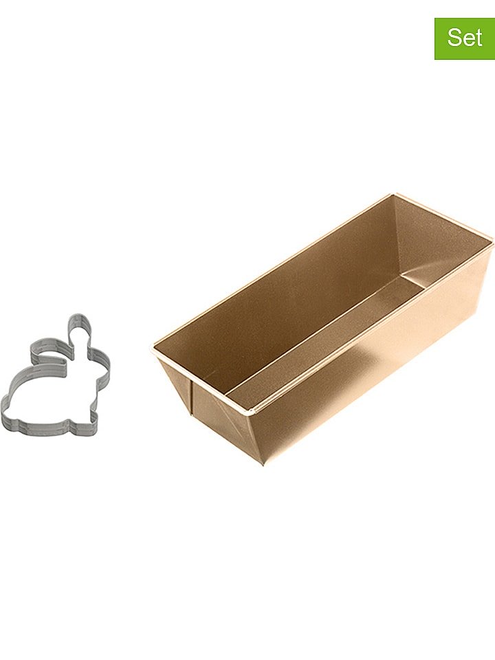 Dr. Oetker 2-częściowy zestaw foremek w kolorze złoto-srebrnym rozmiar: onesize