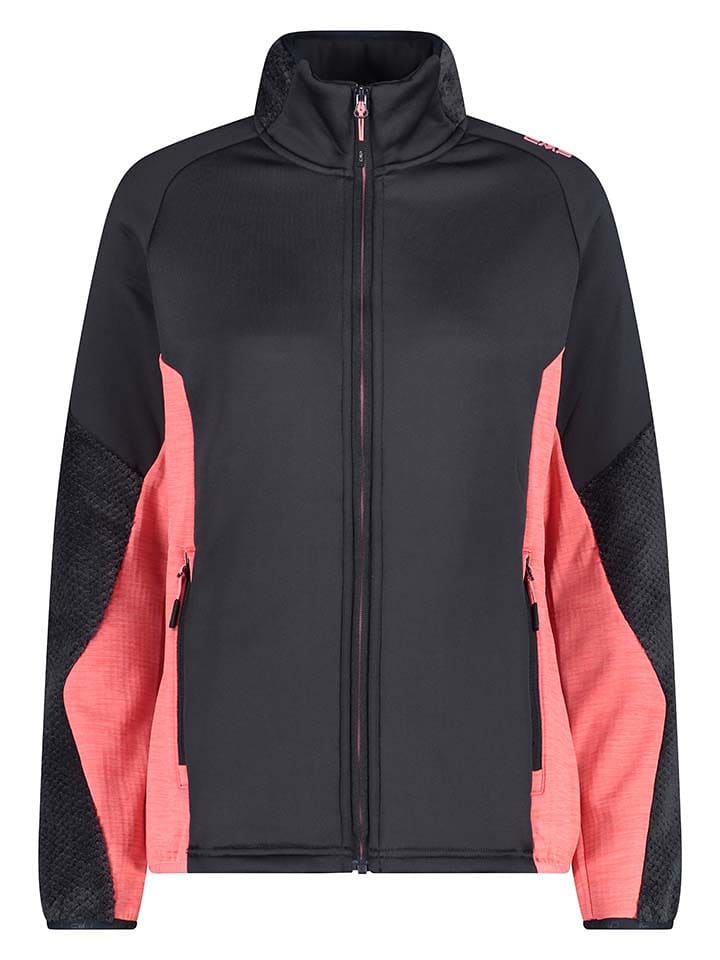 CMP Kurtka polarowa w kolorze czarno-różowym rozmiar: 40