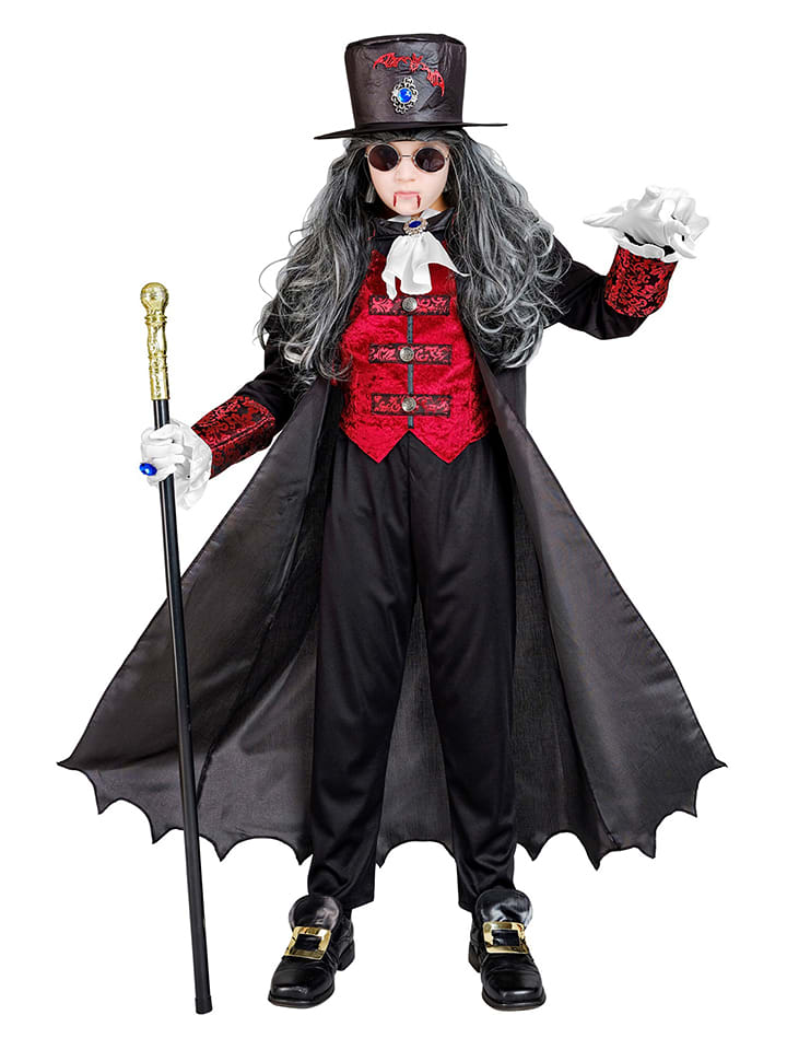 Carnival Party 4-częściowy zestaw "Vampire Lord" w kolorze czarno-czerwonym rozmiar: 158