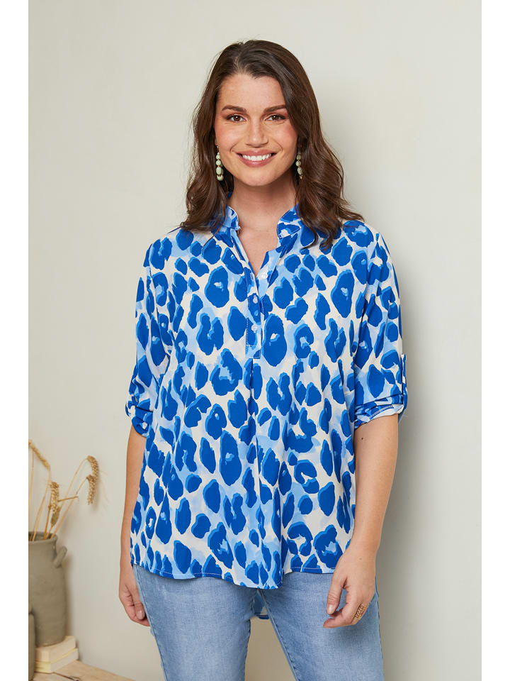 Curvy Lady Bluzka w kolorze niebieskim rozmiar: 44/46