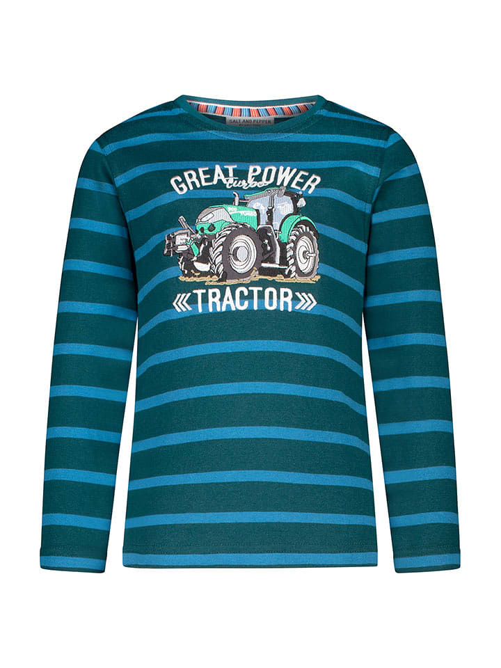 Salt and Pepper Koszulka "Team work" w kolorze niebieskim rozmiar: 104/110