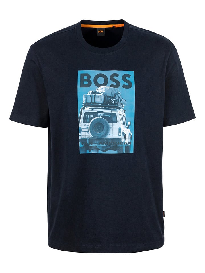 BOSS Orange Koszulka w kolorze granatowym rozmiar: XL