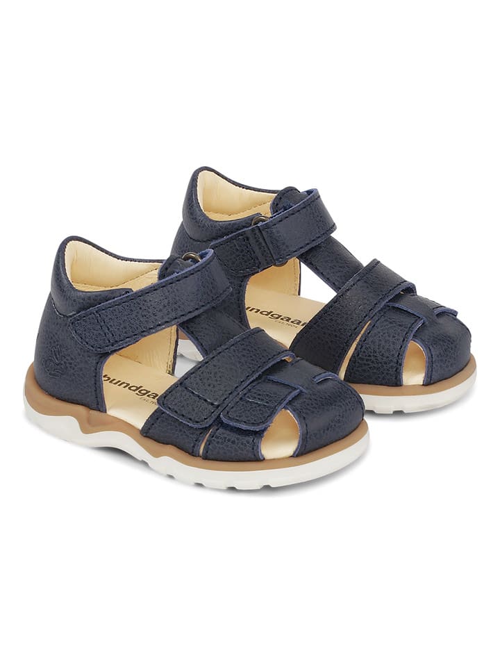 Bundgaard Skórzane półsandały "Sofus" w kolorze granatowym rozmiar: 24