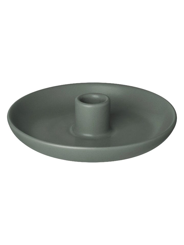 Blomus Świecznik "Vela" w kolorze zielonym - wys. 2 x Ø 14 cm rozmiar: onesize