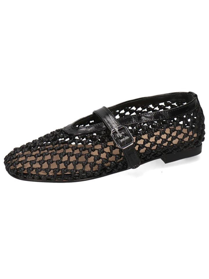 MELVIN & HAMILTON Skórzane baleriny "Alivia 1" w kolorze czarnym rozmiar: 36